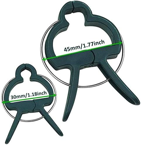 80 Piece Green Gentle Gardening Plant & Flower Lever Loop Gripper Clips, Tool for Supporting or Straightening Plant Stems, Stalks, and Vines