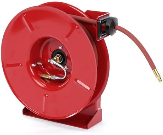 Reelcraft 5650-OLP-SE - 3/8" x 50 ft. 300 psi, Air/Water Reel with Hose 1/4" MNPT