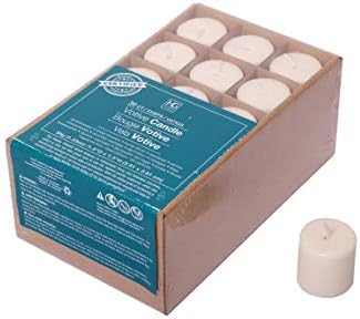 Hosley Set of 30 Unscented Ivory Votive Candles – Bulk Pack, Clean-Burning, Long-Lasting 10-12 Hour Burn Time – Ideal for Weddings, Home Décor, Spa, and Events by HOSLEY