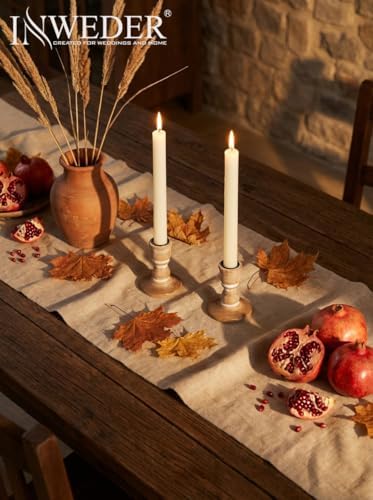 Wooden Candlestick Holders Rustic: Farmhouse Taper Candle Holder - Image 2