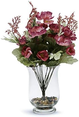 WGV Unique Bouquet Vase Bulk, 5.5" W, 8" H, Clear Short Hurricane Glass Candle Holder, Floral Planter Terrarium, Home Wedding Event Decor, 12 Pieces (VHV0808) - Image 4