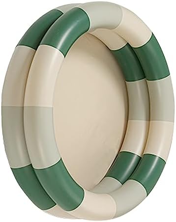 Inflatable Pool Baby Retro Blow Up Swimming Pool Family Cute Thickened Water Pool (Green Stripe)