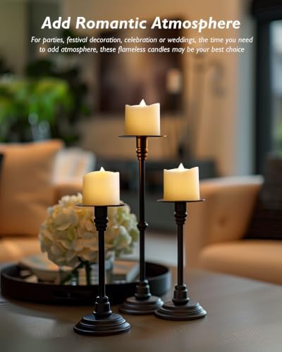 Homemory White Flameless LED Votive Tealight Candles & Timer Remote, 24Pack - Image 3