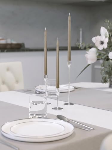 CANDWAX 10 Inch Taper Candles Sand Decor Unscented Candle Sticks 12 Pack - Image 6