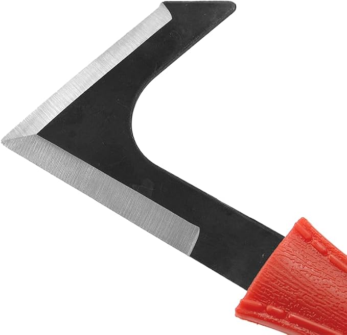 Zenport K111-3PK of Knives, Crack Weeder, Driveway, Side-Walk Weeding Tool, Carbon Steel, L-Shape Blade, 3-Pack