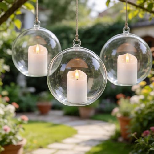 400+ Hour Flameless Votive Candles with Remote Timer, White - Image 3