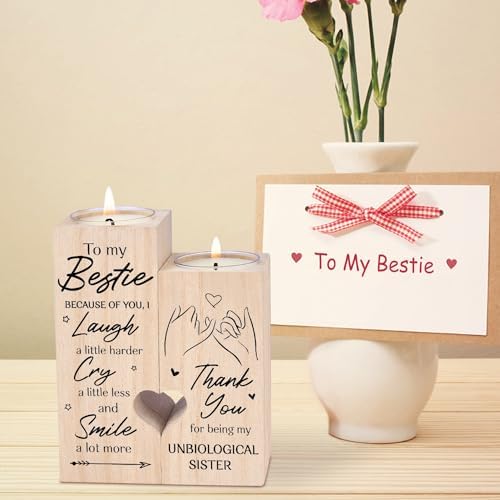 Friendship Gifts for Women, Double-Sided Printing Candle Holders for Bestie - Image 6