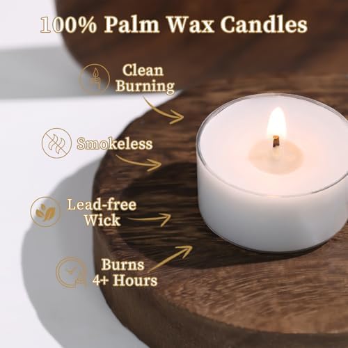 Jasmine Scented Tea Lights Candles 16 Pack - Image 4