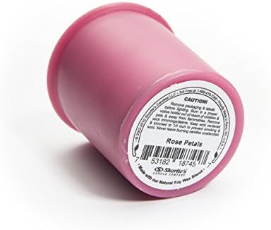 Rose Petals Soy Votive Candles - Scented with Natural Fragrance Oils - 6 Pink Natural Votive Candle Refills - Flower & Floral Collection - Image 4