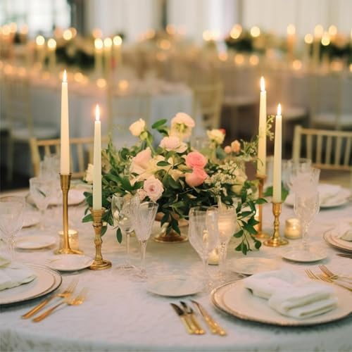 25 Pack Flameless Taper Candles, Flickering LED Candlesticks, No Batteries - Image 5