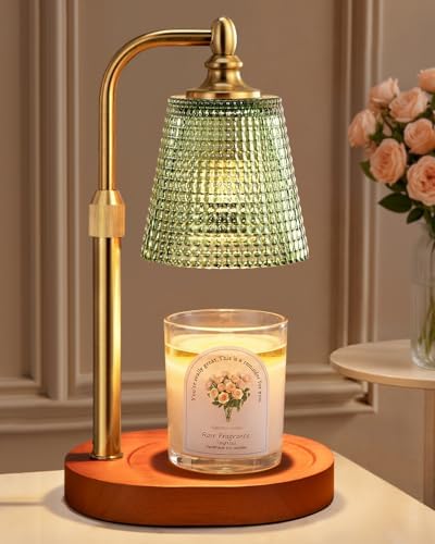 Candle Warmer Lamp with Timer, Birthday Gifts for Women,Green by Hong-in