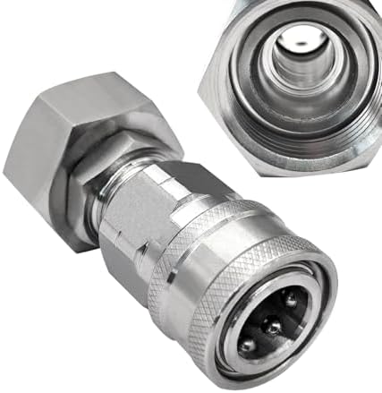 beduan 304SS 3/4 Garden Hose Female Threaded to 3/8 Pressure Washer Socket by Beduan
