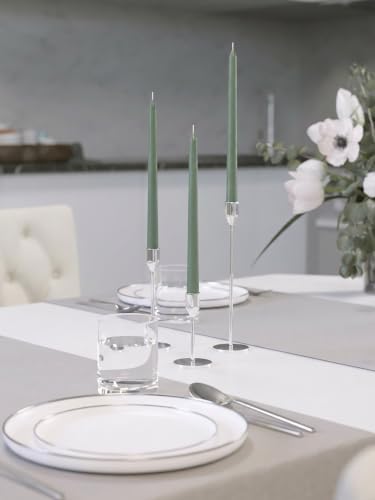 CANDWAX 12 Inch Taper Candles Sage Decor Unscented Candle Sticks 12 Pack - Image 6