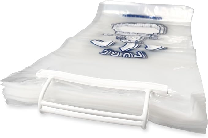 Ice Bags 10 lb, 1000 Count – Wicketed with Twist Ties – Bulk Ice Bags for Ice Machines & Commercial Use – Fits Ice Bagger Machines – Plastic Wicket – By Interplas
