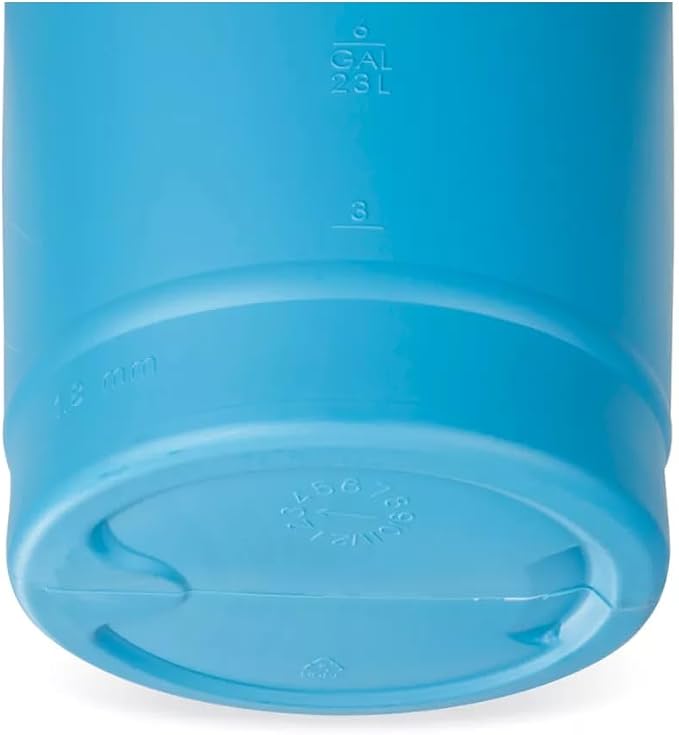 15 Gallon Drum | Tight Head Drum | Water Storage | Chemical Storage | 2" & 3/4" Fittings | Food Grade | BPA Free | HDPE |UN Rated | (Blue, 15 Gallons)