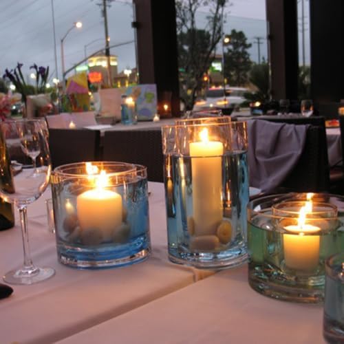 WGV Quality Thick Tea Light Votive Candle Holder 3x3, Clear Tiny Cylinder Glass Vase, Small Planter Terrarium, 1 Pc - Image 3