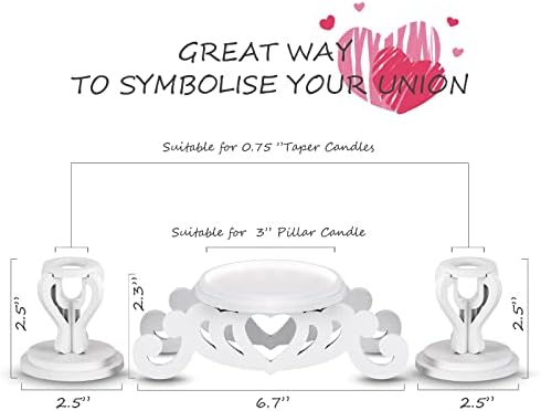 Wooden Unity Candle Holder Set, Wedding Ceremony Centerpiece Decor - Image 2