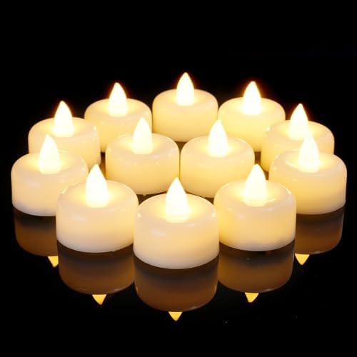Amagic 100Pack Fake LED Tea Lights Candles Battery Operated, Warm White by AMAGIC