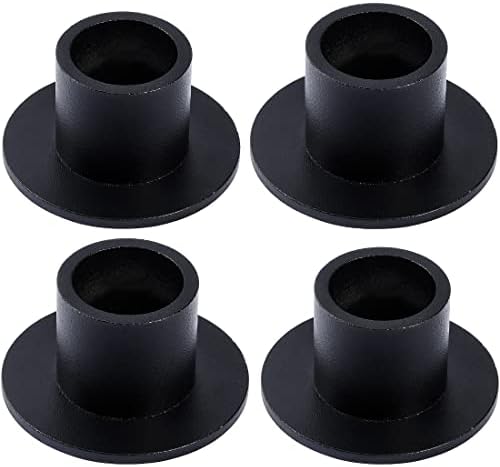 4PCS Matte Black Iron Taper Candle Holders, Standard Fit, Table Decor by Aglary
