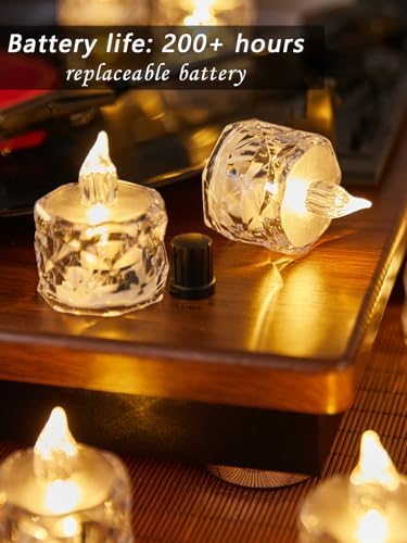24 Pcs Flameless Votive Candles, Battery Operated - Image 3