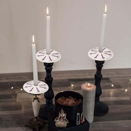 200 White Church Candles with Drip Protectors for Devotional Candlelight Vigil Service, Box of 200 Candles, Unscented White 5" H X 1/2" D, No Smoke - Image 7