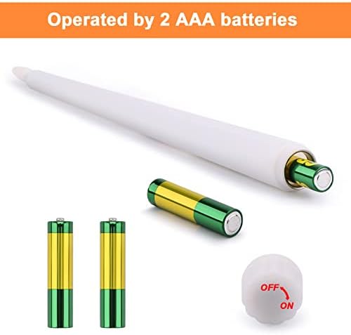 IMAGE Flameless Taper Candles with Remote, 12 Pcs LED Candlesticks 3D Wick Ivory Taper with Timer Flickering Function for Home, Wedding, Birthday Halloween Christmas (Battery Powered) - Image 6