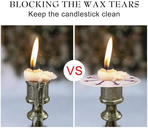 200 White Church Candles with Drip Protectors for Devotional Candlelight Vigil Service, Box of 200 Candles, Unscented White 5" H X 1/2" D, No Smoke - Image 5