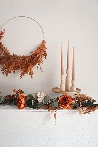 Wooden Candle Pillar Holder Set of 3,Rustic Farmhouse Candle Holder,Handmade Candlestick Holder, Wood Candle Holders, Console Table Decoration Pieces, Luxury Fireplace Candle Holder - Image 2