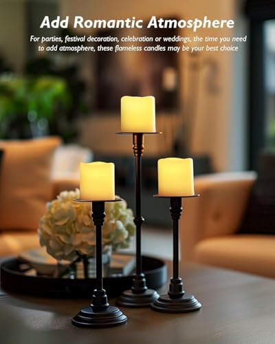 Homemory 24 Pack Flameless LED Votive Tealight Candles with Timer Remote - Image 3
