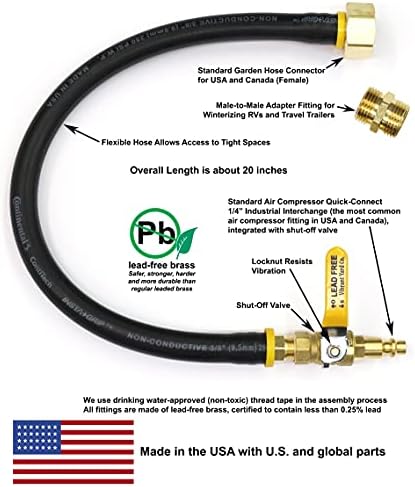 Vibrant Yard Co. LLC Sprinkler Winterize Adapter with Valve, 20 in - Image 6