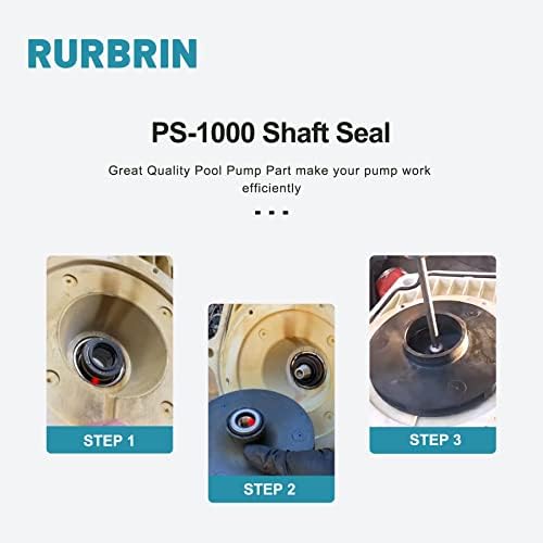 (2 PC) PS-1000 5/8" Shaft Seal Replacement for Pentair WhisperFlo/IntelliFlo Ultraflow Pumps, Replace Part AS-1000 U109-136SS