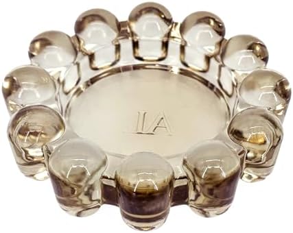 Alice Lane Home Collection Original Amber Glass Small Bubble Candle Dish by AliceLaneHomeCollection