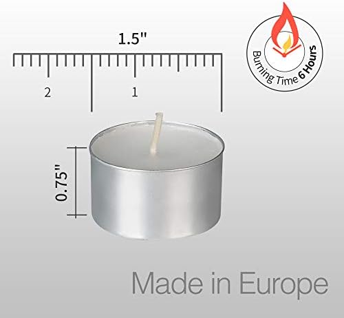 Unscented White Tealight Candles -200 Packs, 6 to 7 Hour Burn Time Smokeless Tea Light Candles, Mini Votive Paraffin Candles with Cotton Wicks for Shabbat, Weddings, Christmas, Home Decor - Image 2