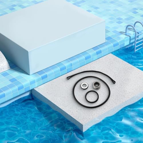 Pool Pump O-Ring Seal Repair Kit, SPX3000T housing gasket, SPX1600R O-141 diffuser O-Ring, SPX3000S O-12 Pump Lid O-Ring, PS-201 Pump Shaft Seal for Hayward for Super II Pump