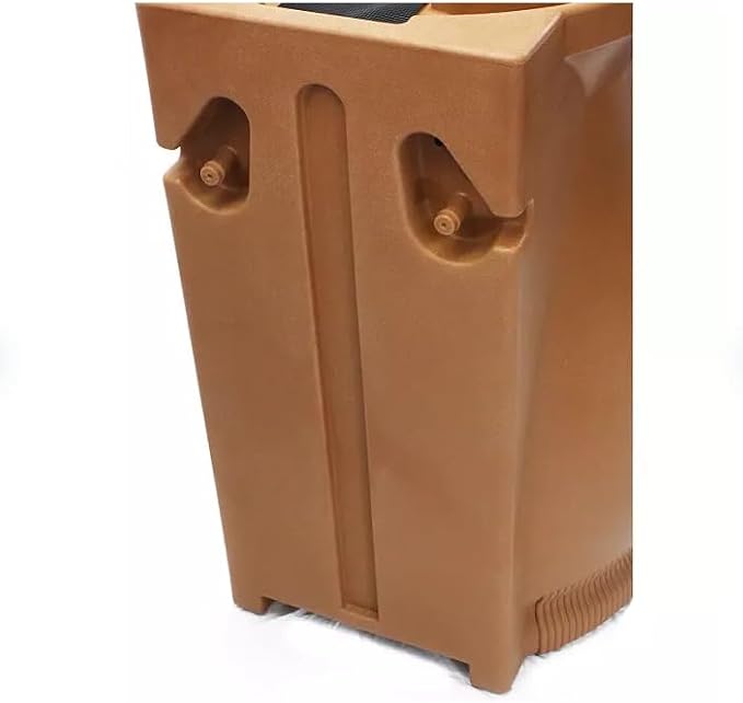 Rain Wizard Decorative Urn Rain Barrel, Durable polyethylene Resin, with Brass Spigot, Flat-Back Design,Perfect for Gardening Any Home (Terra Cotta, 65 Gallon)