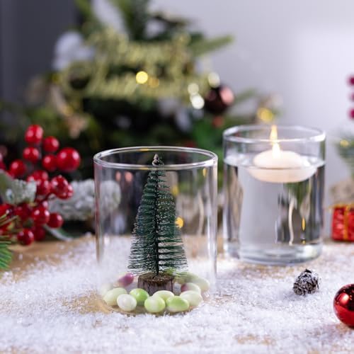 TBWIND 12pcs 4 Inch Clear Glass Cylinder Vases for Centerpieces - Image 6
