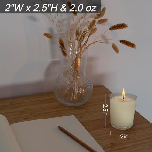 48 Pack Unscented Clear Glass Filled Votive Candles. Hand Poured Wax Candle Ideal Gifts - Image 6