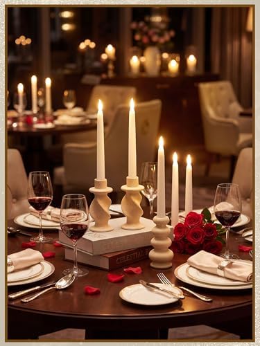 Treela Battery Operated LED Taper Candles,Basic,8 Inch,White - Image 6