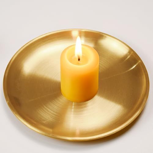 DEYBBY Natural Beeswax Votive Candles 8 Hours Burn Unscented Candles 6 Pcs - Image 4