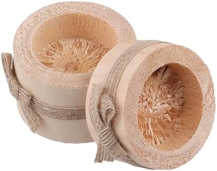FUNSUEI 12 Pack Wooden Tea Light Candle Holders, 3 Sizes Wood Votive Candle Holder, Wood Log Candle Holders Rustic Tealight Candle Holder for Dinning Party Room Decoration - Image 4