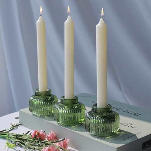 Woho Green Candlestick Holders Set of 4, Taper Candle Holders for Christmas - Image 5