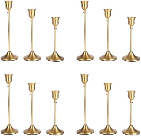 12 Pcs Gold Candlestick Holders,Candle Holder for Candlesticks by Unknown