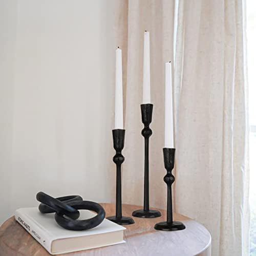 Iron Taper Candle Holder - Set of 3 Decorative Candle Stand - Image 5