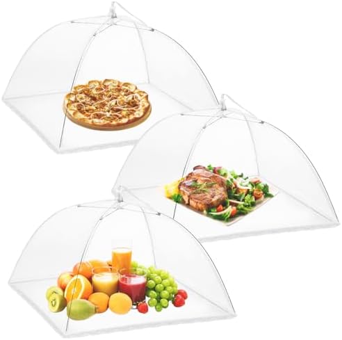Onarway Food Covers for Outside Mesh: 3 Pack 14 Inch Fine Net by Onarway