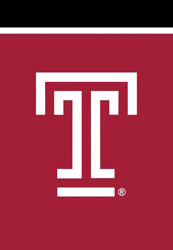 Temple University NCAA House Flag 28" x 40" Briarwood Lane