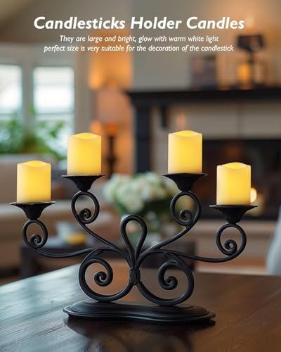 Homemory 24 Pack Flameless LED Votive Tealight Candles with Timer Remote - Image 5