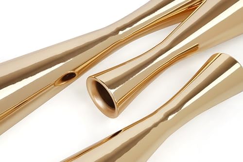 Vixdonos Light Gold Taper Candle Holders Metal Candlestick Holders Set of 3 Table Mantel Decorative Candle Stand for Dinning,Party，Wedding,Home Decor(Light Gold) - Image 3