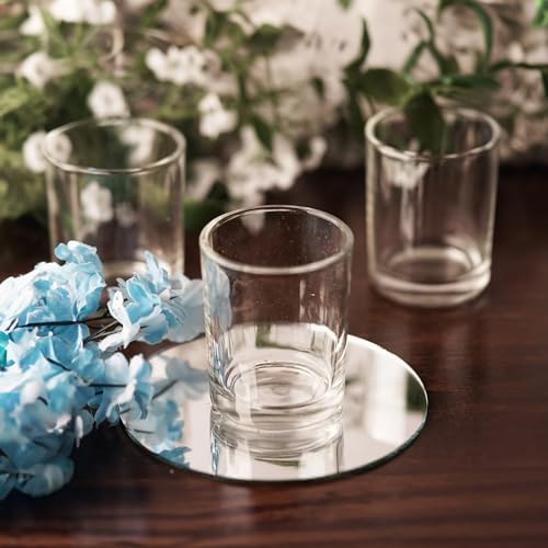 WGV Tea Light Votive Candle Holder 2x2.4, Clear Tiny Utility Cylinder Glass Vase, Small Planter Terrarium for Home Accent Decor, 6 Pieces - Image 6