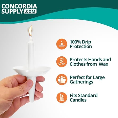 Concordia Supply Plastic Candle Holder Drip Protector (Pack of 250) - Image 2