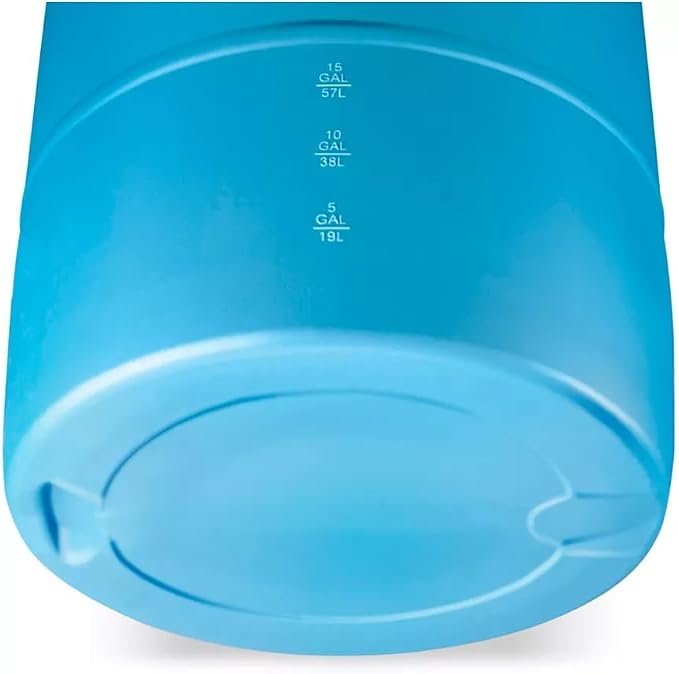 55 Gallon Water Storage Barrel, BPA Free, Emergency Water Supply - Eco Friendly - Made in USA (YELLOW, 55 GALLONS DRUM)